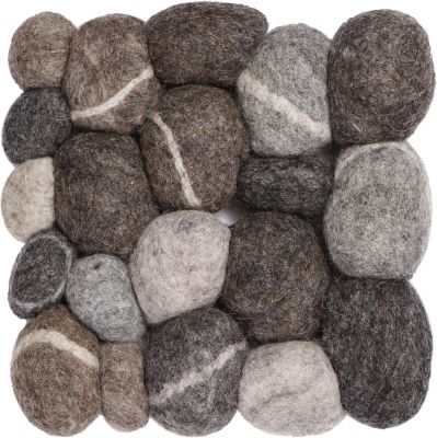 Boules de feutre Dessous de plat carree myfelt
